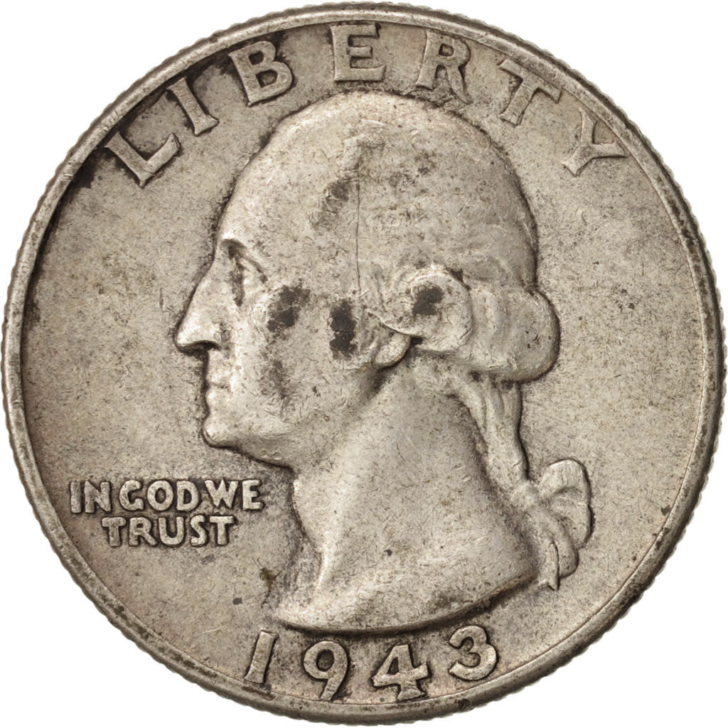 Moneta, Stati Uniti, Washington Quarter, Quarter, 1943, U.S. Mint, Philadelphia
