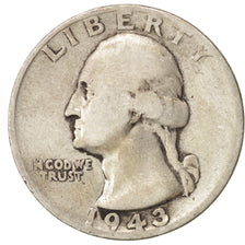 Coin, United States, Washington Quarter, Quarter, 1943, U.S. Mint, San