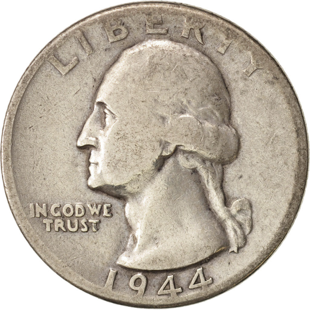 United States, Washington Quarter, 1944, Denver, VF, KM:164