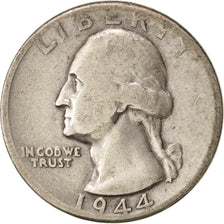 United States, Washington Quarter, 1944, Denver, VF, KM:164