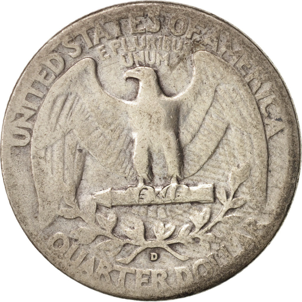 United States, Washington Quarter, 1944, Denver, VF, KM:164