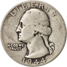 United States, Washington Quarter, 1944, San Francisco, F, KM:164