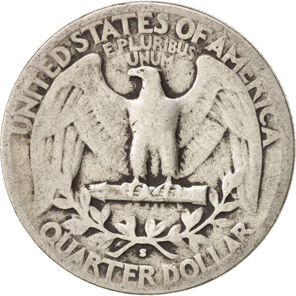 United States, Washington Quarter, 1944, San Francisco, F, KM:164
