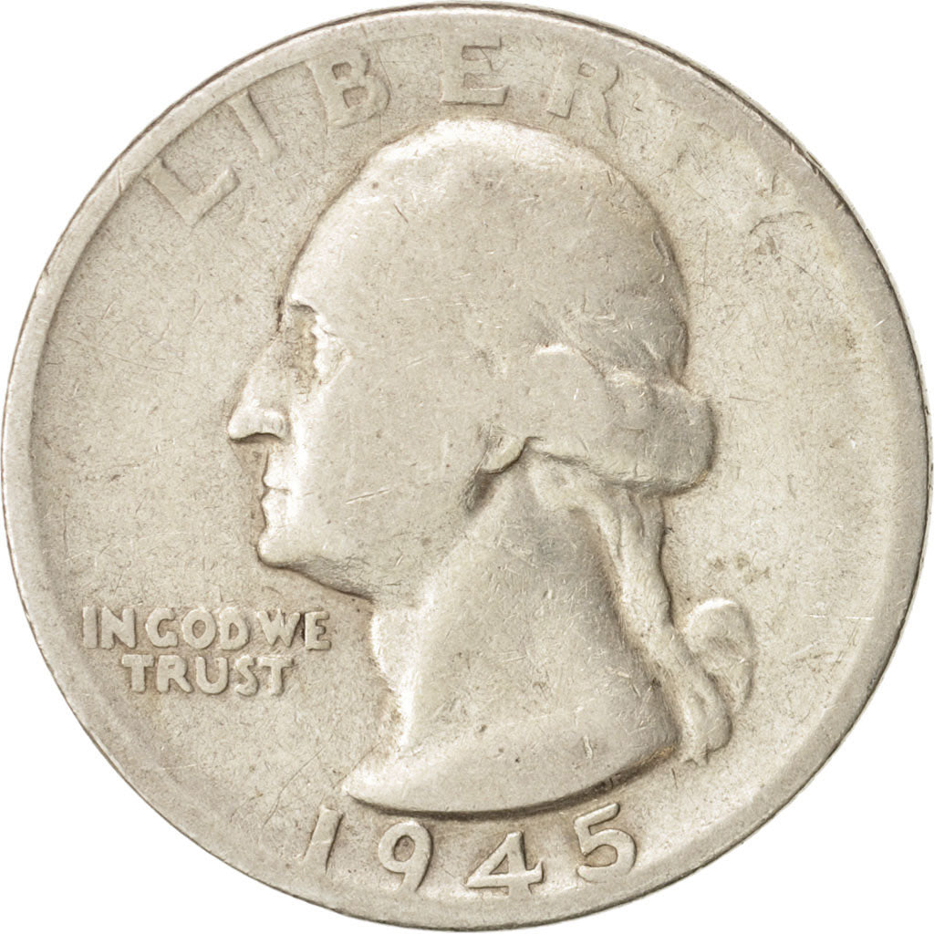 Coin, United States, Washington Quarter, Quarter, 1945, U.S. Mint, San