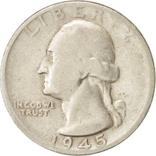 Coin, United States, Washington Quarter, Quarter, 1945, U.S. Mint, San