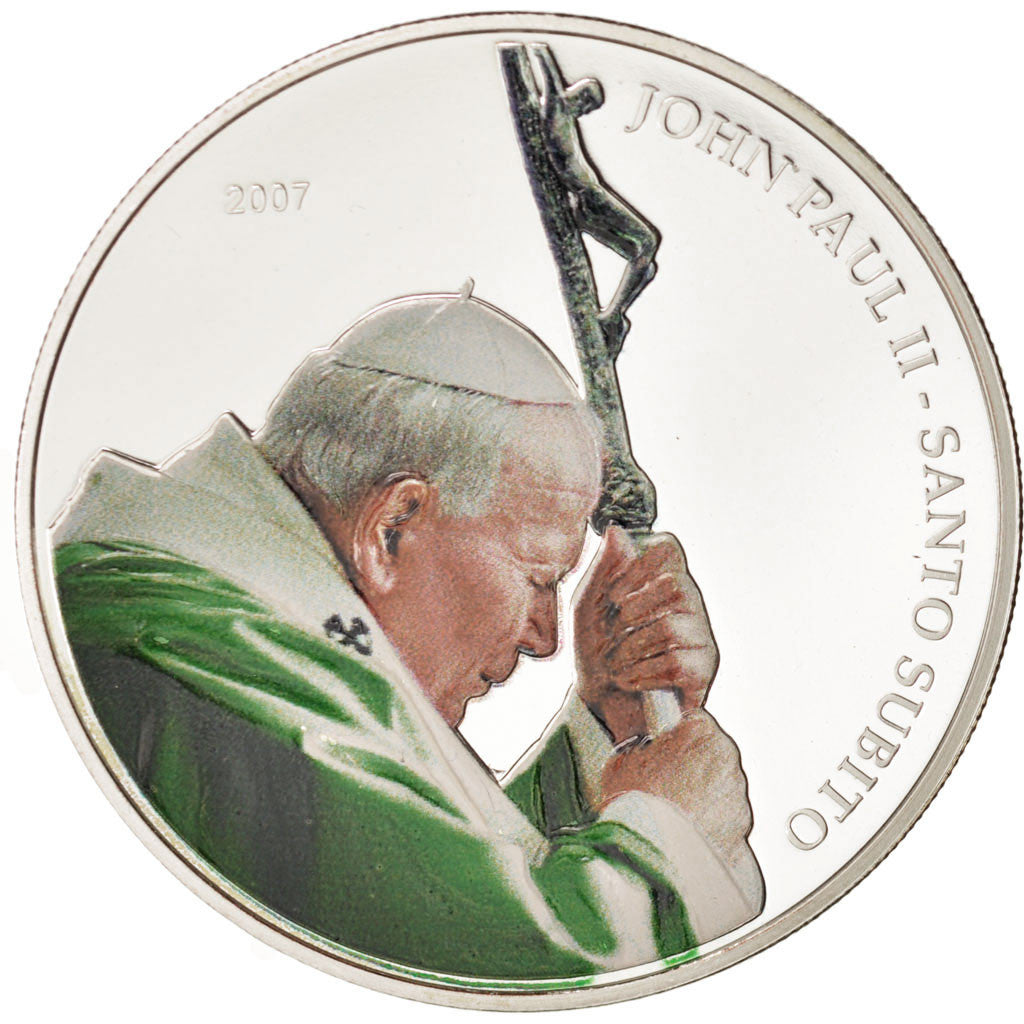 Coin, Liberia, 5 Dollars, 2007, MS(65-70), Silver Plated Bronze, KM:724