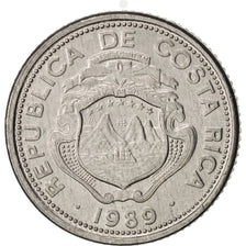 Coin, Costa Rica, 25 Centimos, 1989, MS(63), Aluminum, KM:188.3
