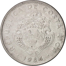 Moneta, Costa Rica, Colon, 1984, BB, Acciaio inossidabile, KM:210.1