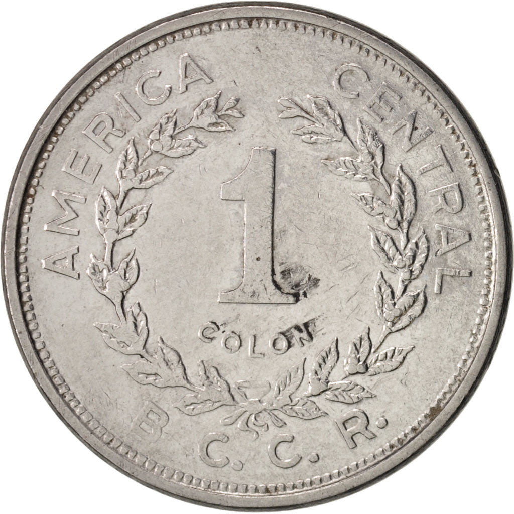 Moneta, Costa Rica, Colon, 1984, BB, Acciaio inossidabile, KM:210.1
