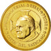 Watykan, Medal, 10 C, Essai-Trial Jean Paul II, 2002, MS(63), Mosiądz