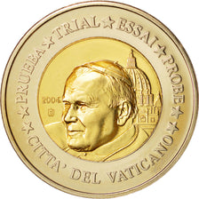 Vaticano, Medal, 2 E, Essai-Trial Jean Paul II, 2004, SC, Bimetálico