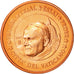 Vaticano, Medal, 1 C, Essai-Trial Jean Paul II, 2004, SPL, Rame
