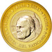 Vatican, Medal, 1 E, Essai-Trial Jean Paul II, 2004, MS(63), Bi-Metallic