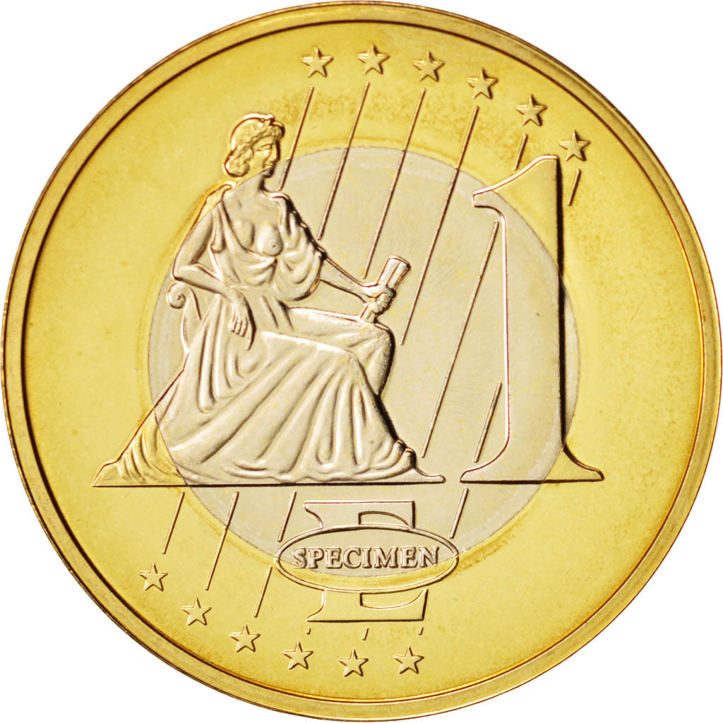 Vatican, Medal, 1 E, Essai-Trial Jean Paul II, 2004, MS(63), Bi-Metallic