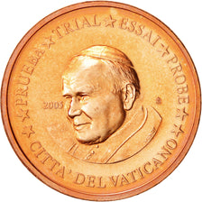 Vatikan, Medal, 1 C, Essai-Trial Jean Paul II, 2005, UNZ, Kupfer