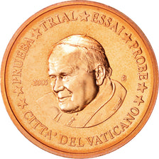Vatican, Medal, 2 C, Essai-Trial Jean Paul II, 2005, MS(63), Copper