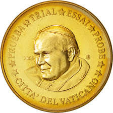 Vatican, Medal, 50 C, Essai-Trial Jean Paul II, 2005, MS(63), Brass