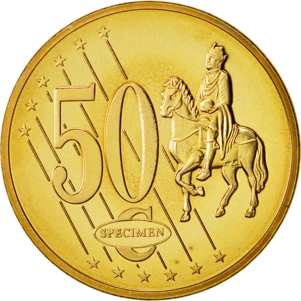 Vatican, Medal, 50 C, Essai-Trial Jean Paul II, 2005, MS(63), Brass