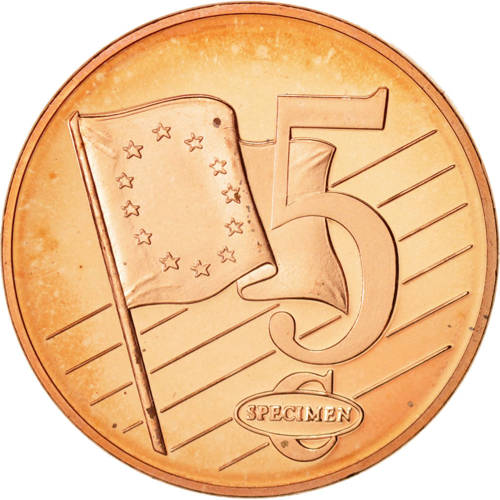 Vatican, Medal, 5 C, Essai-Trial Benoit XVI, 2008, MS(63), Copper