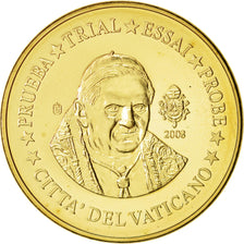 Vatican, Medal, 20 C, Essai-Trial Benoit XVI, 2008, MS(63), Brass