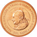 Vatican, Medal, 1 C, Essai-Trial Benoit XVI, 2007, MS(63), Copper