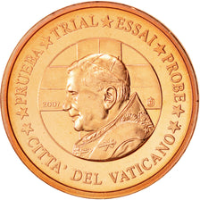 Vatican, Medal, 2 C, Essai-Trial Benoit XVI, 2007, SPL, Cuivre