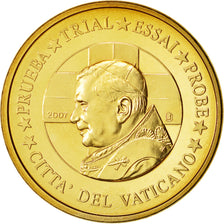 Vatican, Medal, 20 C, Essai-Trial Benoit XVI, 2007, MS(63), Brass