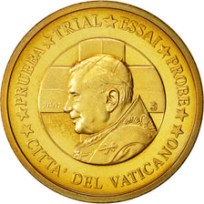 Vatikan, Medal, 50 C, Essai-Trial Benoit XVI, 2007, UNZ, Messing