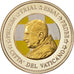 Watykan, Medal, 2 E, Essai-Trial Benoit XVI, couleur, 2007, MS(63), Bimetaliczny