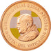 Vaticano, Medal, 5 C, Essai-Trial Benoit XVI, couleur, 2007, EBC+, Cobre