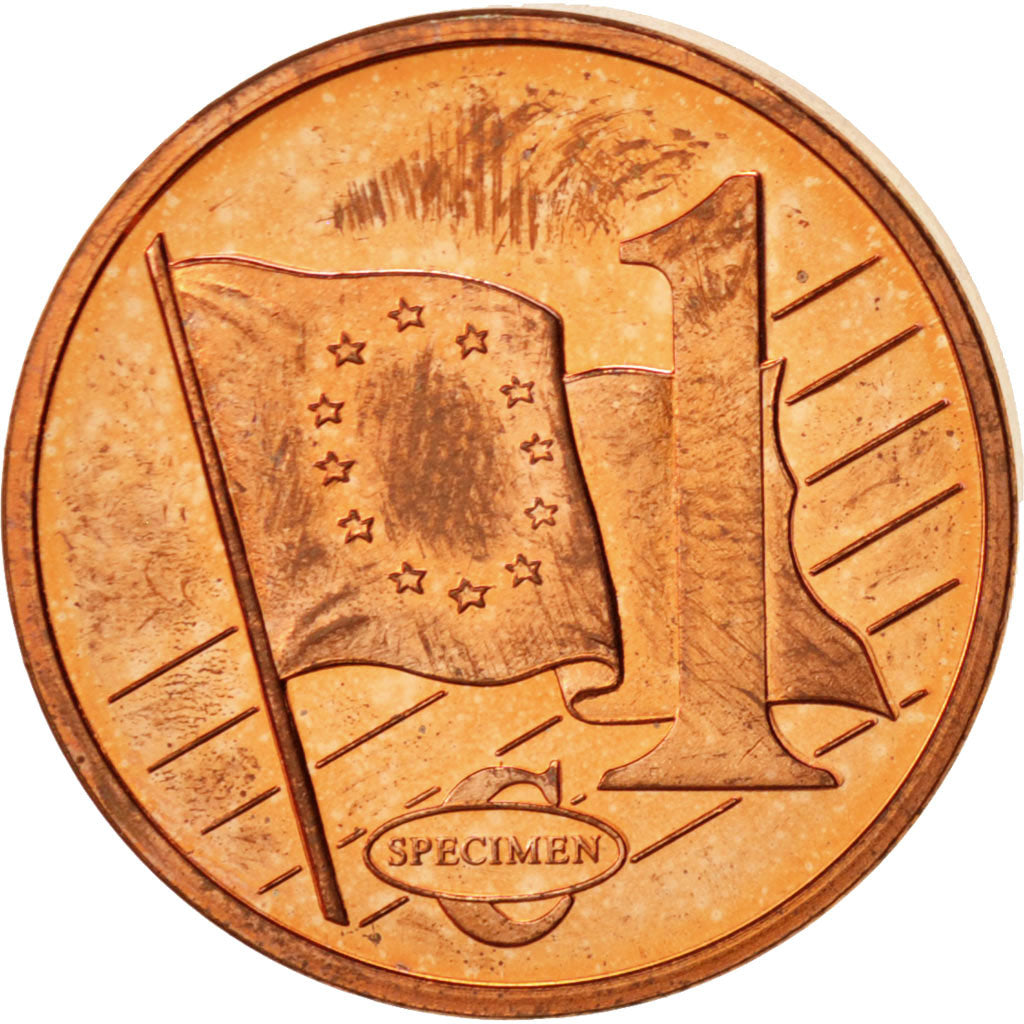 Vatican, Medal, 1 C, Essai-Trial Benoit XVI, couleur, 2007, AU(55-58), Copper