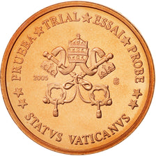 Vatican, Medal, 2 C, Essai-Trial Siège Vacant, 2005, MS(63), Copper