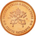 Vatican, Medal, 2 C, Essai-Trial Siège Vacant, 2005, MS(63), Copper