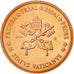 Vatican, Medal, 2 C, Essai-Trial Siège Vacant, 2005, MS(63), Copper