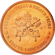 Vatican, Medal, 5 C, Essai-Trial Siège Vacant, 2005, MS(63), Copper