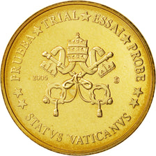 Vatican, Medal, 10 C, Essai-Trial Siège Vacant, 2005, MS(63), Brass