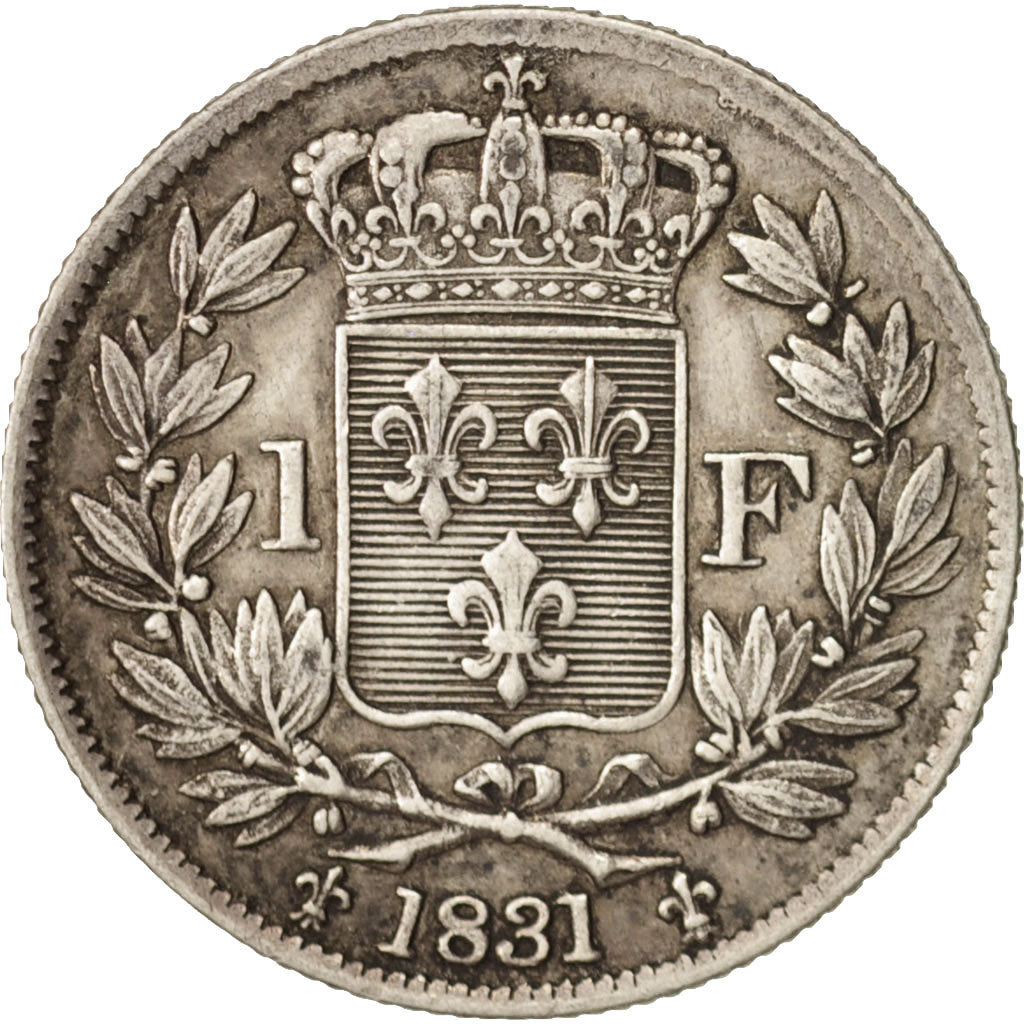 France, Henri V, Franc, 1831, Paris, EF(40-45), Silver, KM:28.2, Gadoury:451