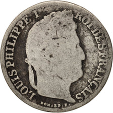 Francia, Louis-Philippe, 1/2 Franc, 1840, Bordeaux, BC, Plata, KM:741.7