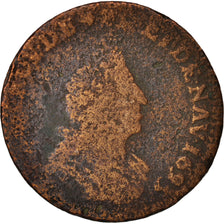 France, Louis XIV, Liard de France au buste âgé, 1693, Lille, KM:284.22