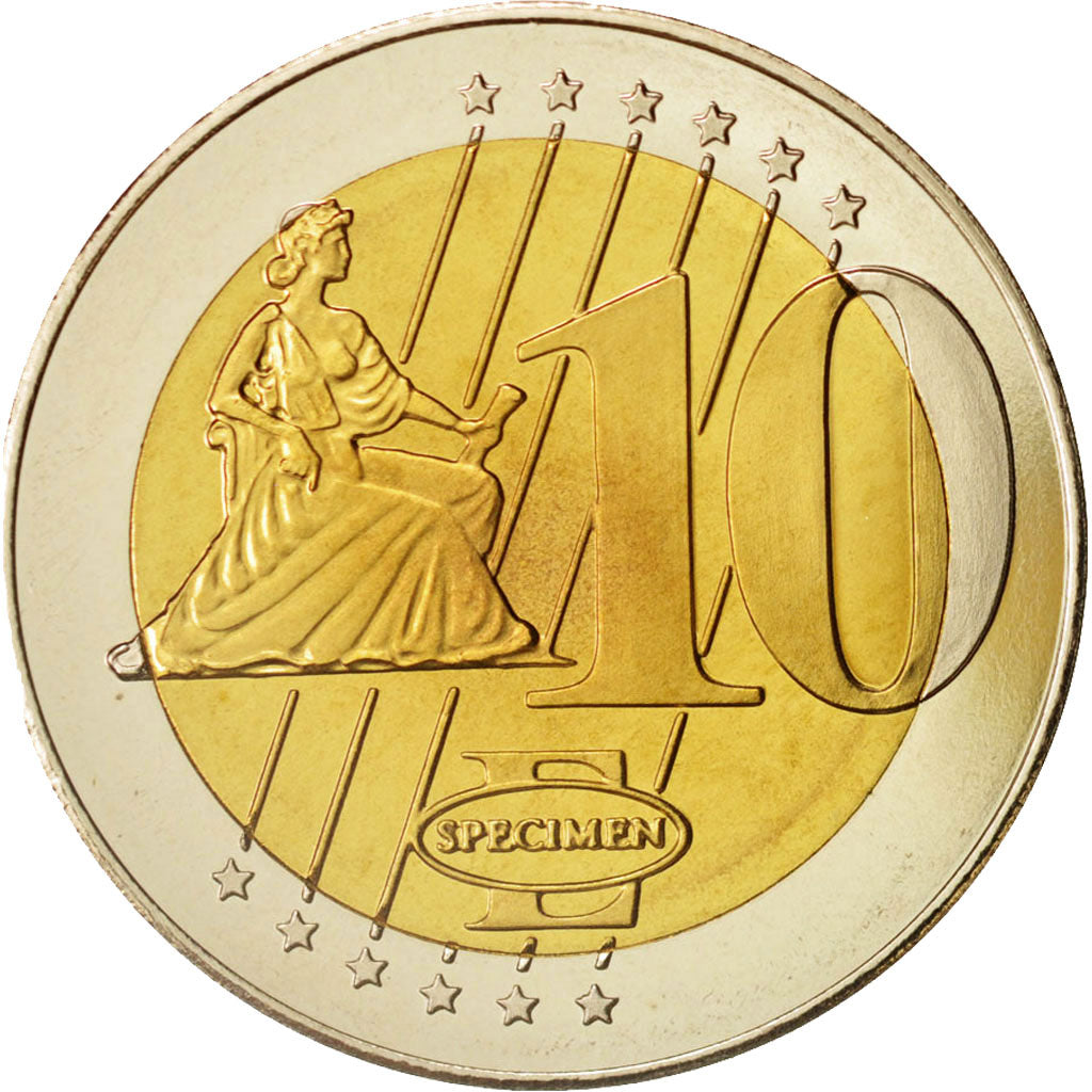 Vatican, Medal, 10 E, Essai-Trial Jean Paul II, 2004, MS(63), Bi-Metallic