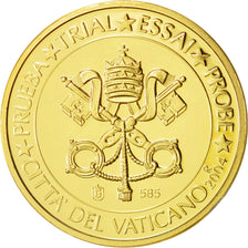 Vatican, Medal, 5 E, Essai-Trial Siège Vacant, 2004, MS(63), Gold