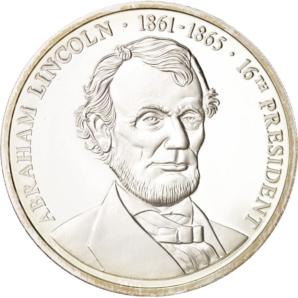 United States, Medal, Abraham Lincoln, MS(65-70), Copper Plated Silver