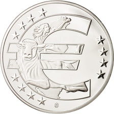 France, Medal, 10 ans de l'Euro, MS(65-70), Copper Plated Silver