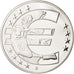 France, Medal, 10 ans de l'Euro, MS(65-70), Copper Plated Silver