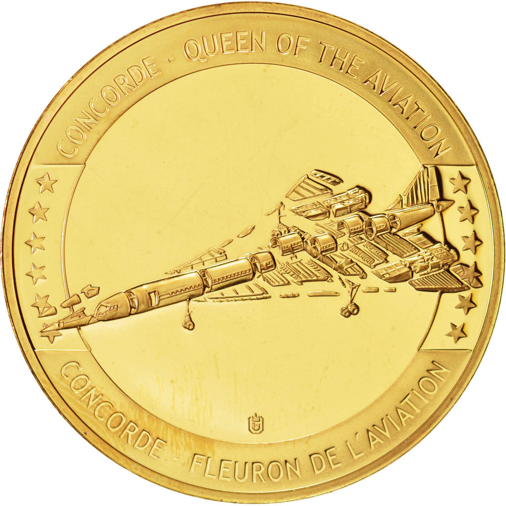 France, Medal, Concorde - 4 Juin 2002, MS(65-70), Copper Clad Brass