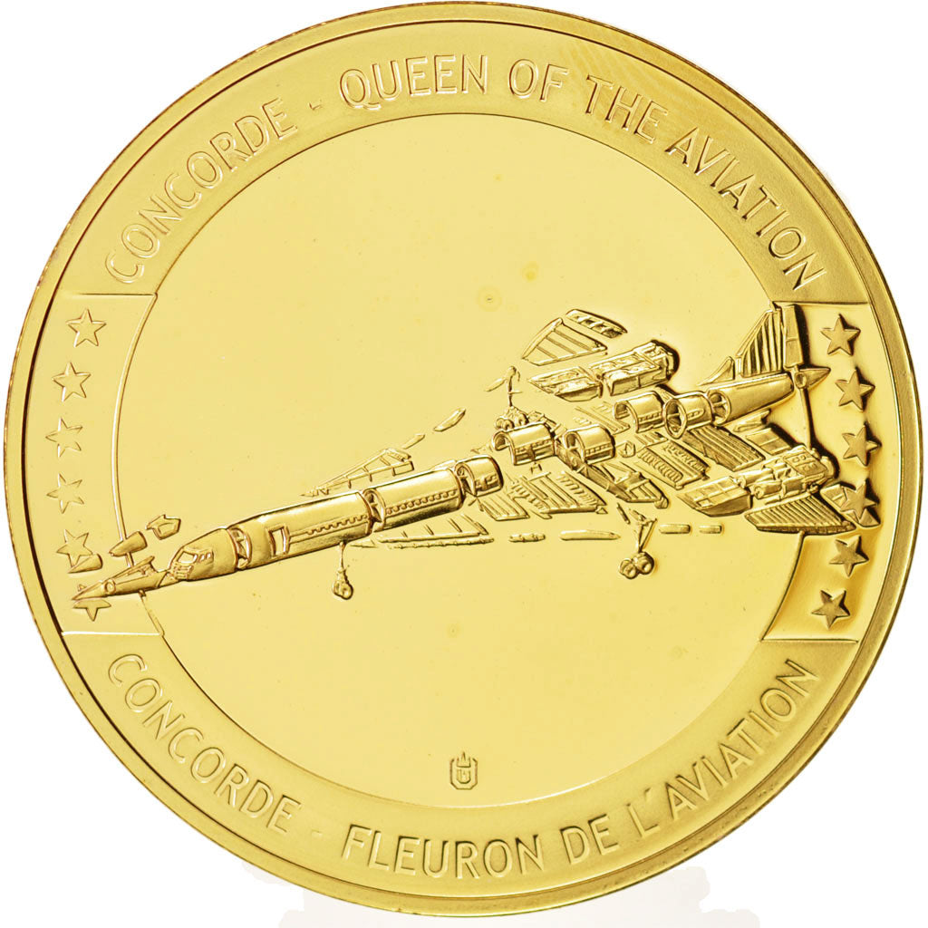 France, Medal, Concorde - 1 Octobre 1969, MS(65-70), Copper Clad Brass
