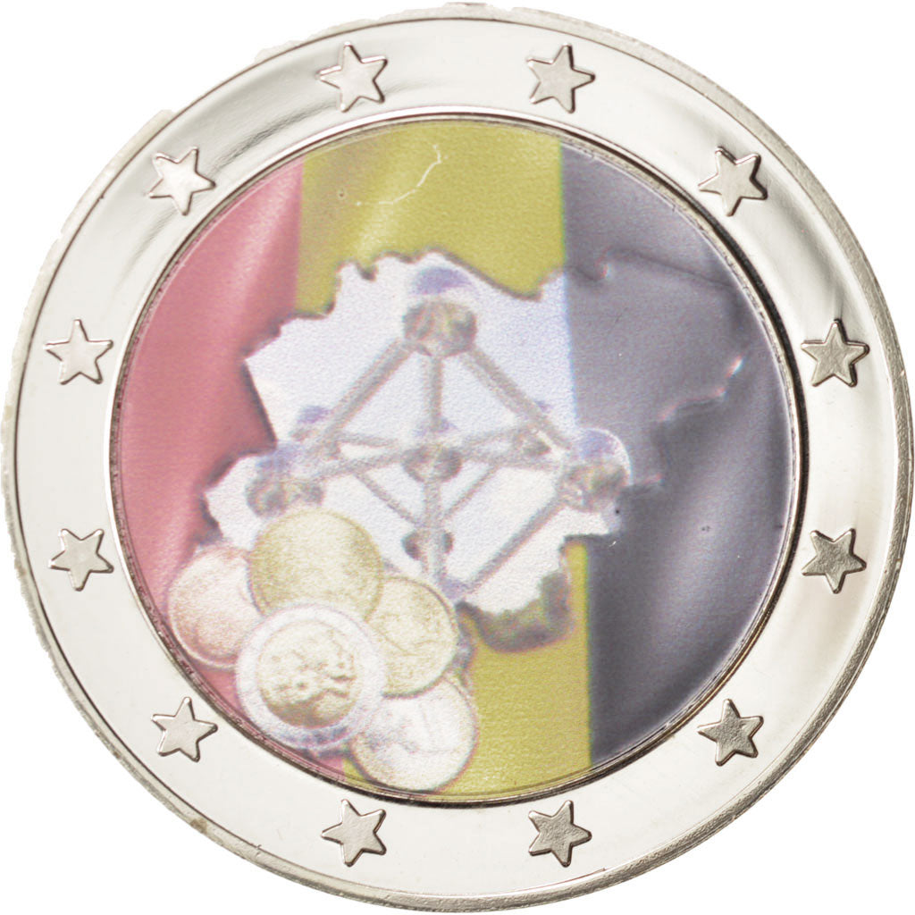 Belgium, Medal, 10 ans de l'Euro, MS(65-70), Copper Plated Silver