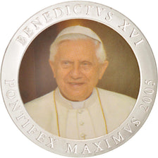 Watykan, Medal, Benoit XVI, MS(65-70), Miedź platerowana srebrem