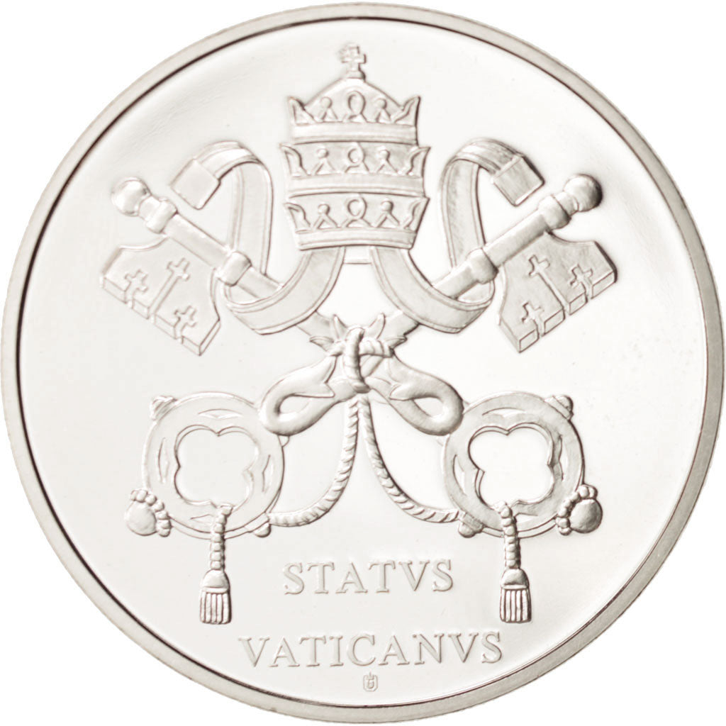 Vatican, Medal, Benoit XVI, MS(65-70), Copper Plated Silver