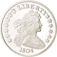 United States of America, Medal, Liberty - 1804, MS(65-70), Copper Plated Silver